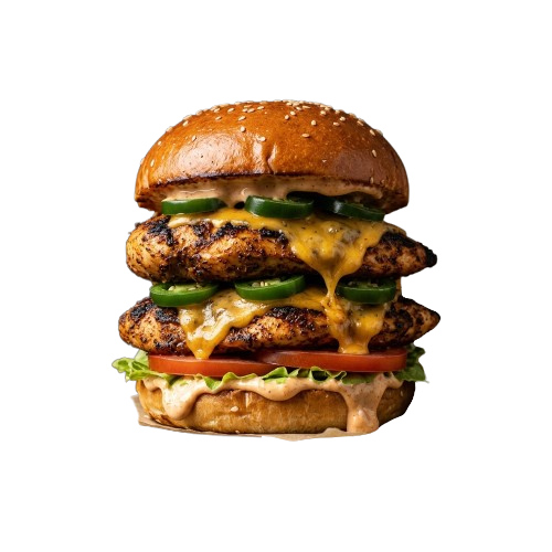Double Cajun Chicken Burger