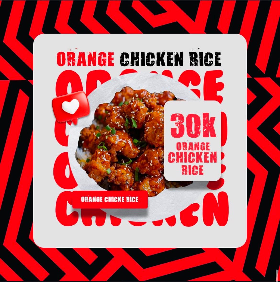 Orange Chicken Rice Deal